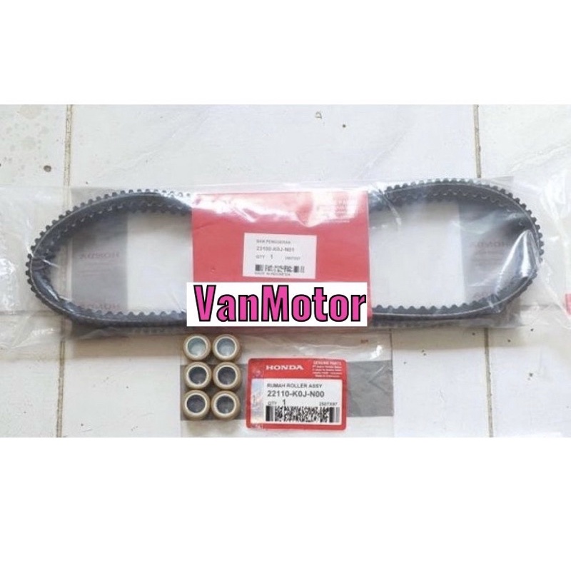 VANBELT VAN BELT SET ROLLER ROLER GENIO BEAT NEW 2020 LED 2021 SCOOPY 2020 HONDA K0J