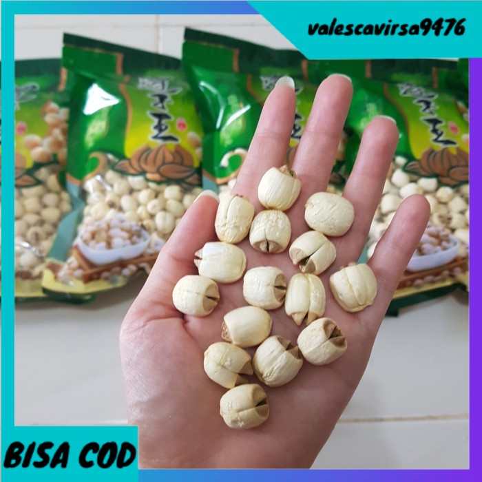 

⭐BISA COD⭐ PREMIUM LOTUS SEEDD (BIJI TERATAI/LIEN ZHI) 250g-500g