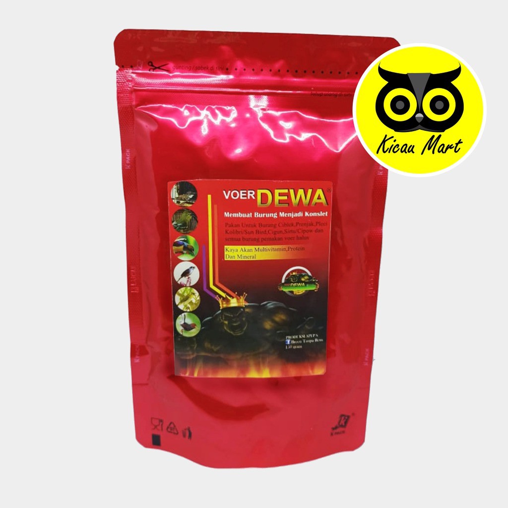 VOER DEWA PUR HALUS PAKAN BURUNG CIBLEK PLECI KOLIBRI SIRTU HIGH PROTEIN DOSIS TINGGI VRDEWA