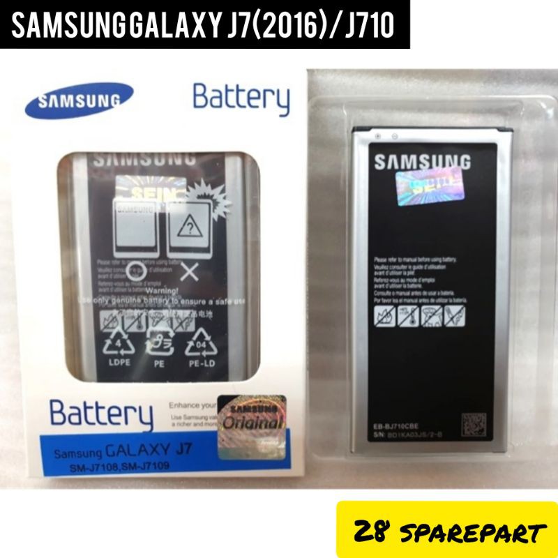 BATERAI/BATRE SAMSUNG GALAXY J7(2016)/J710 ORIGINAL 100%