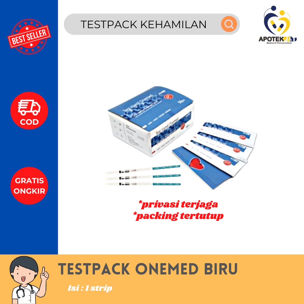 ONEMED BIRU / GP CARE PINK / TEST HAMIL URINE PREGNANCY