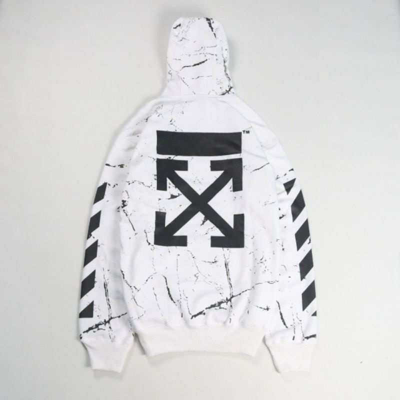 HOODIE OFF WHITE MARBLE