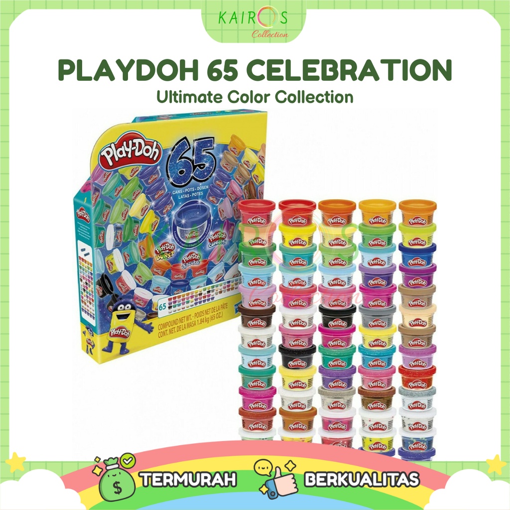 PlayDoh 65 Celebration Ultimate Color Collection Isi 65 Single Can