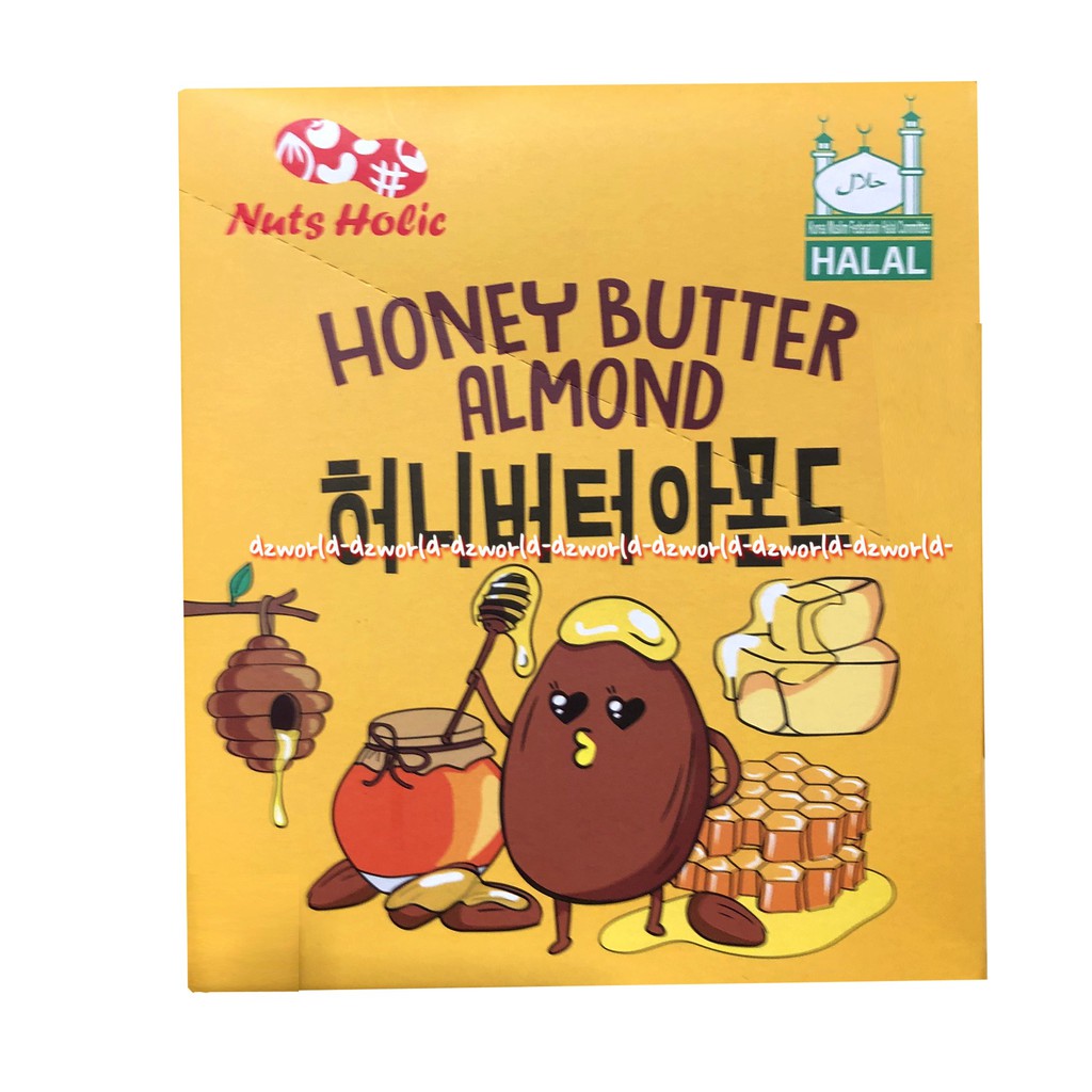 Nuts Holic Honey Butter Almond Kacang Almond Madu 30gr