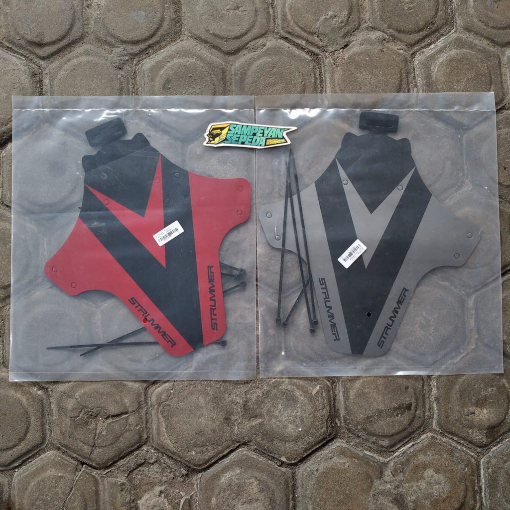 Slebor Strummer Fender Depan Fork Mudguard Sepeda Mtb Federal Roadbike Spakbor Plastik Elastis Pelin