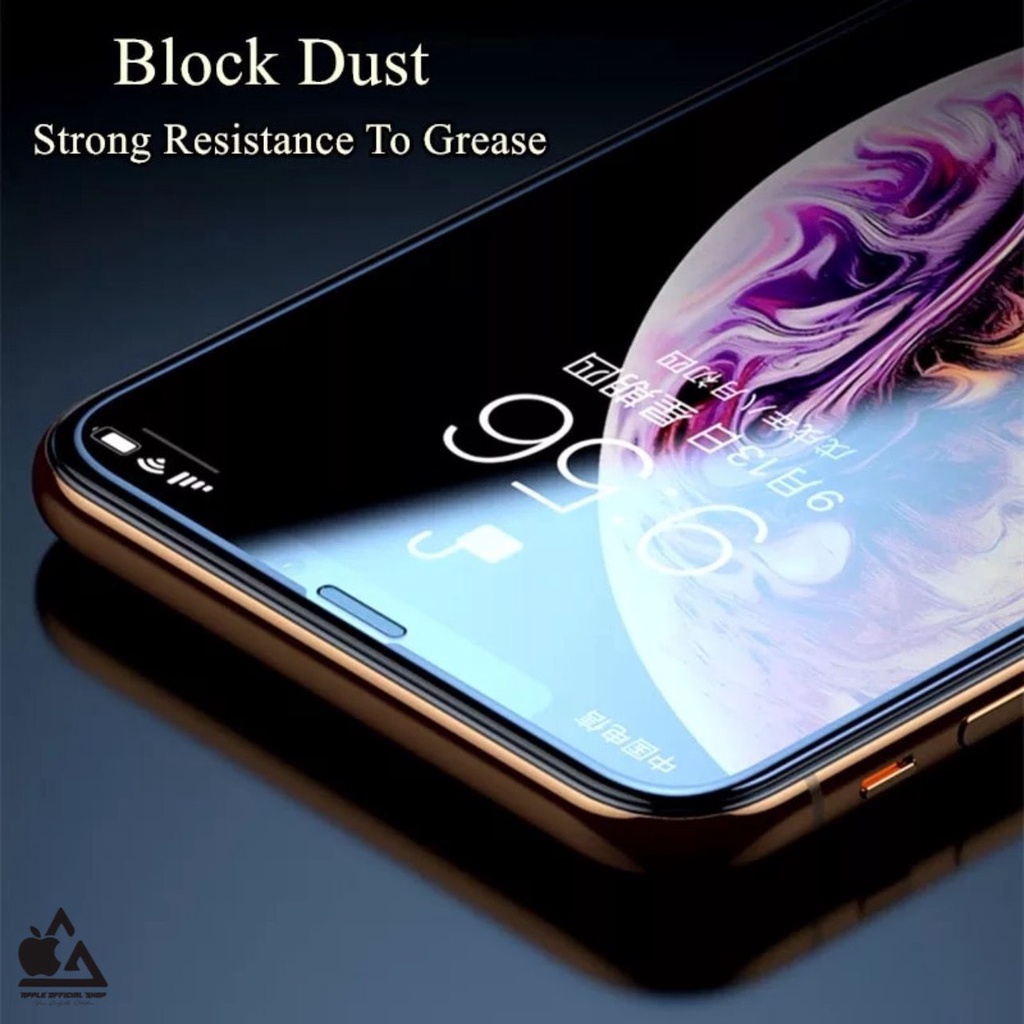 PREMIUM Tempered Glass Anti Dust iPhone 13 13 PRO MAX Mini 12 12 PRO MAX Mini 11 11 PRO MAX XR X XS MAX 6 6+ 7 7+ 8 8+ SE 2 SE 3 Anti Debu Screen Protector Clear Bening Anti GORES KACA