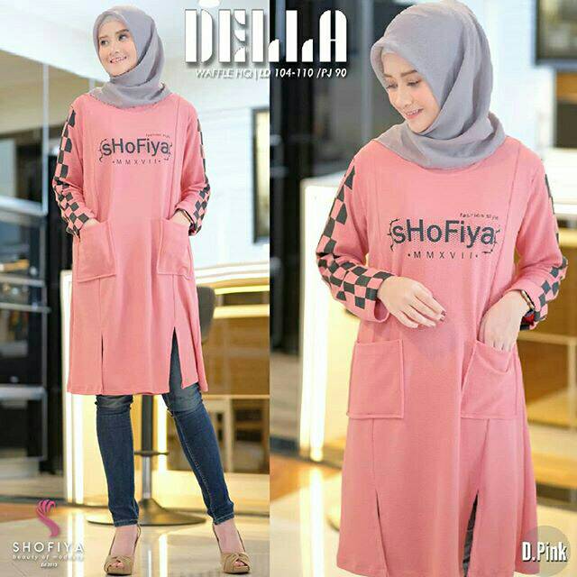 Tunik Kaos Modern/Tunik Wanita Muslimah/Tunik Polos Terbaru