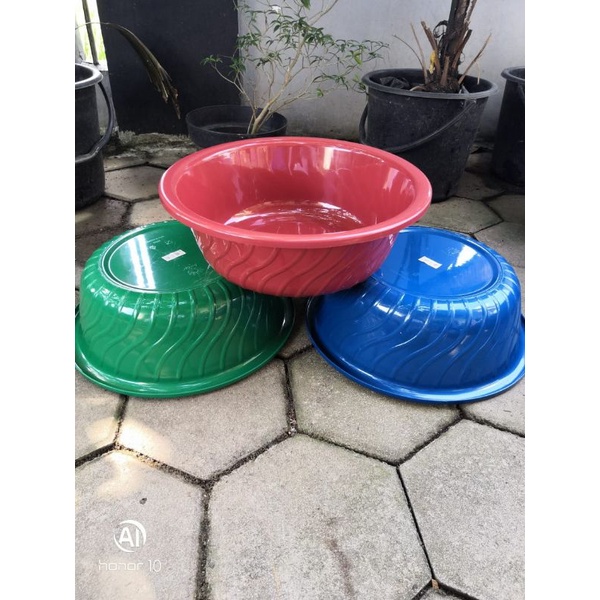 SUNLIFE Baskom Plastik Serbaguna Kuat Dan Tebal Diameter 35 Cm Basin Zebra