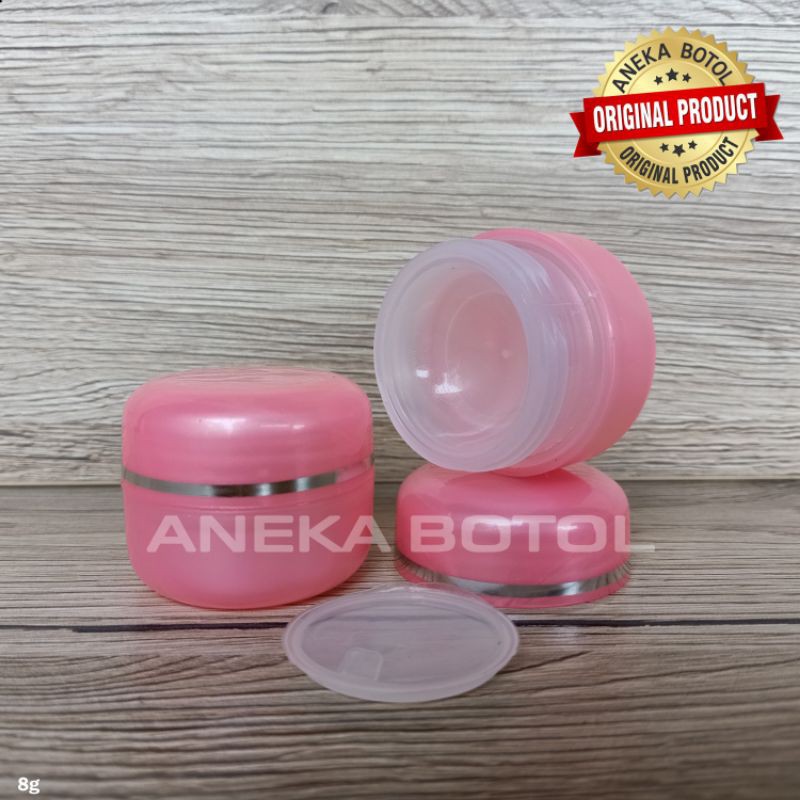 POT FLOREN 8 GRAM PINK / POT CREAM 8 GRAM / POT KOSMETIK KOSONG MURAH ORIGINAL