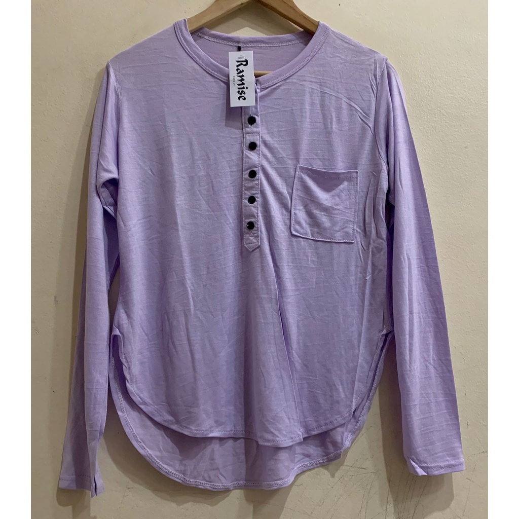 Blouse Bluse Blose Wanita Lengan Panjang / Atasan Kaos Wanita Lengan Panjang / Baju Kaos Lengan Panj