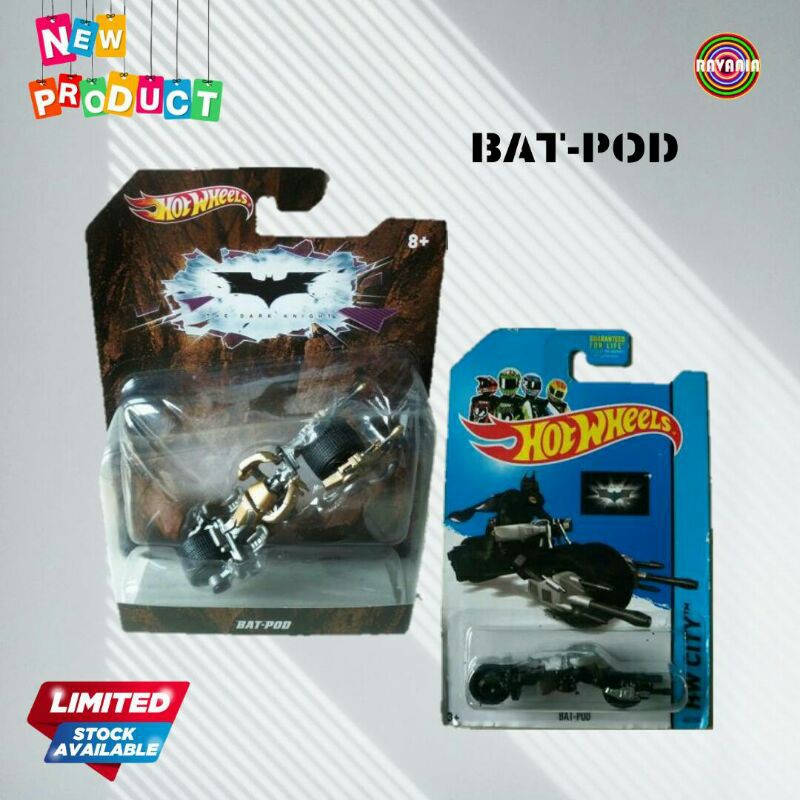 Bat-Pod - Miniatur Motor Mainan / Diecast Hot Wheels