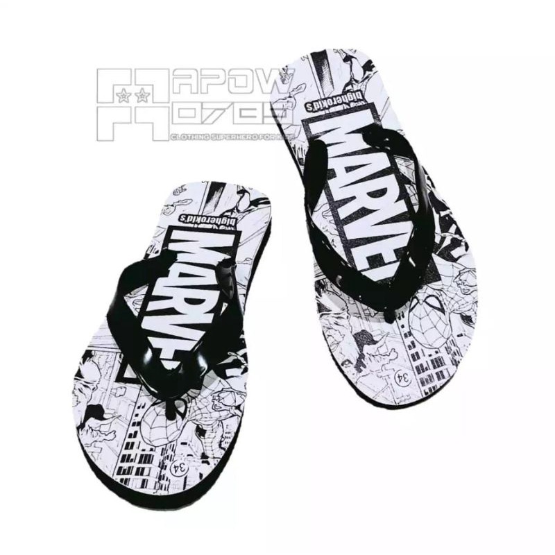 Sandal anak | sandal jepit spon marvel Usia 2-10th