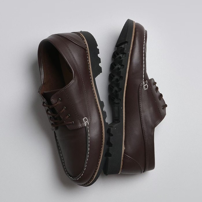 Brighton Brown | Sepatu Pantofel Klasik Formal Pria Cowok Lokal Ori Original Footwear | FORIND Jack