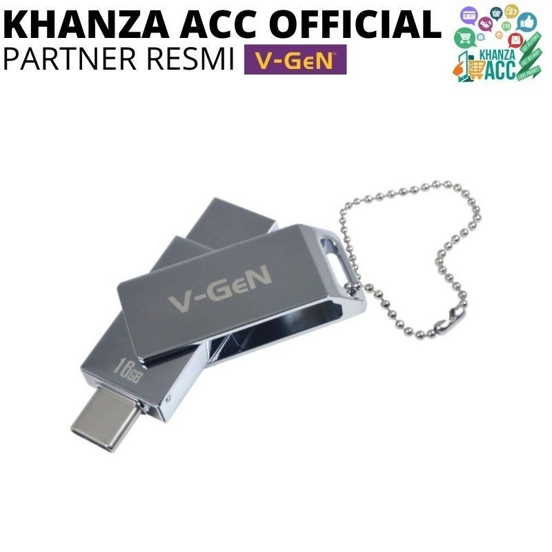 KHANZAACC VGEN Dual USB OTG 16GB Flashdrive 3.0 Type C