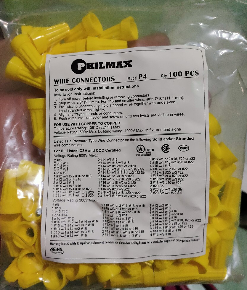 Lasdop Kabel Warna Kuning2- 4 Mm Merk Philmax