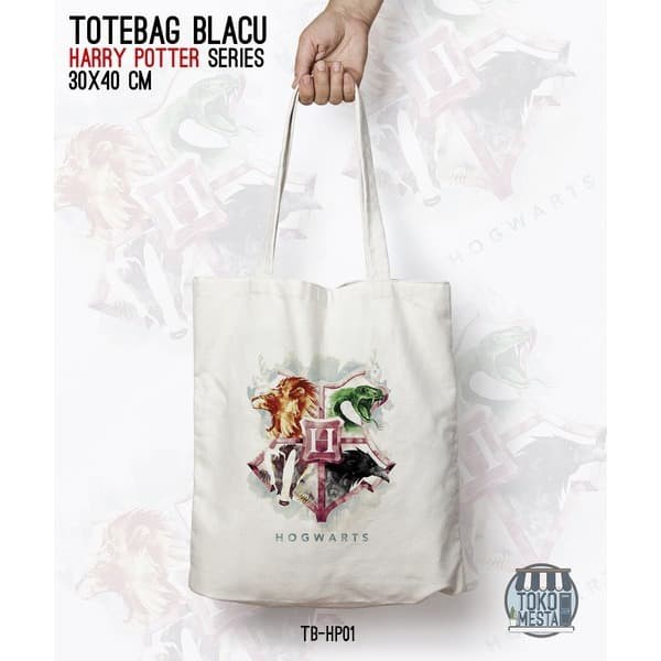 TOTE BAG BLACU 30X40 - HARRY POTTER SERIES.01