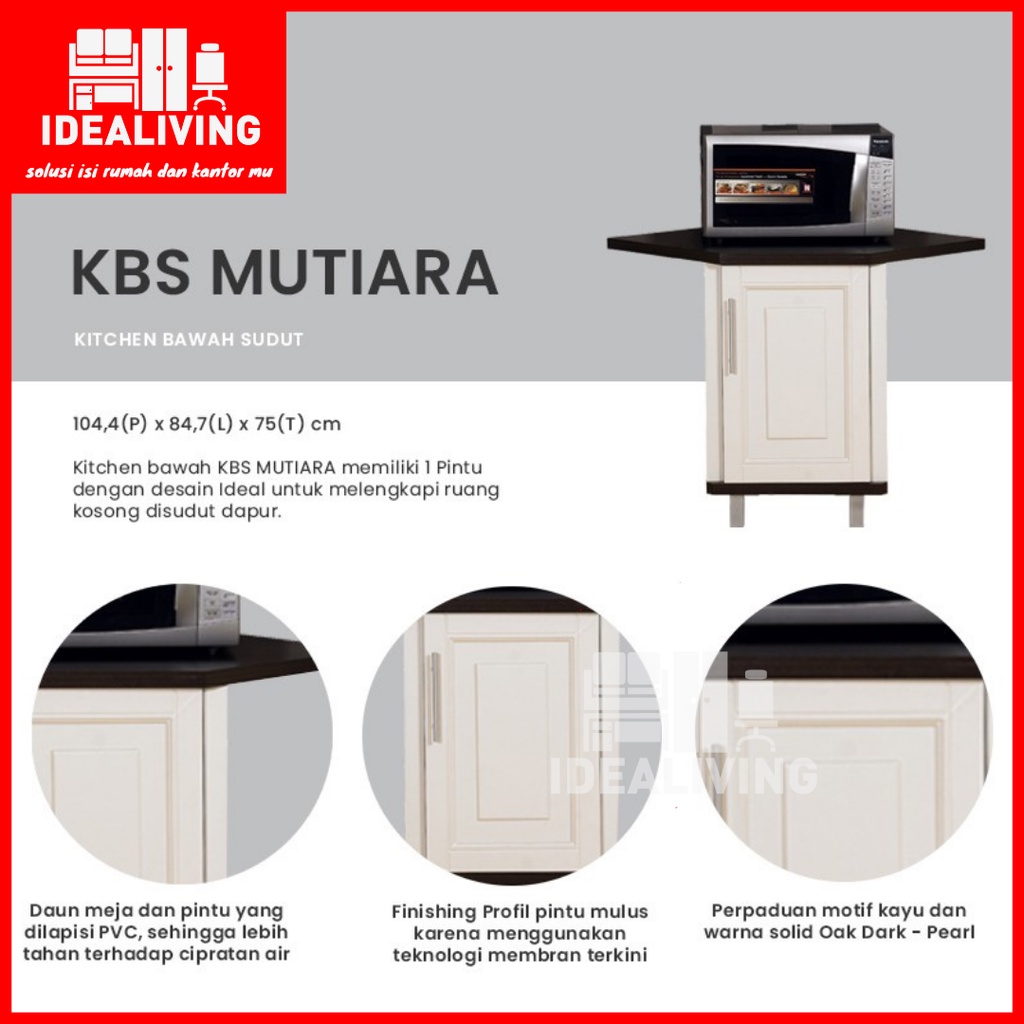 Kitchen Set 1 Pintu / Meja Dapur / Kabinet Bawah / Meja Sudut / Rak Dapur