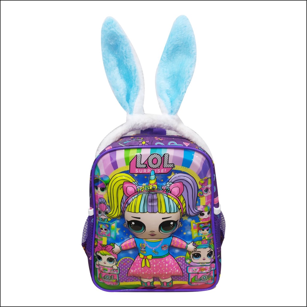 Tas Ransel Sekolah Anak Perempuan Gambar Karakter Lucu Emboss Bagpack Sekolah - PG - 8867