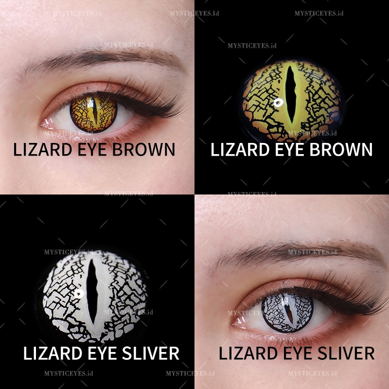 MYSTICEYES SOFTLENS COSPLAY CRAZY LENS  LIZARD EYE SERI 14.5MM (NORMAL)