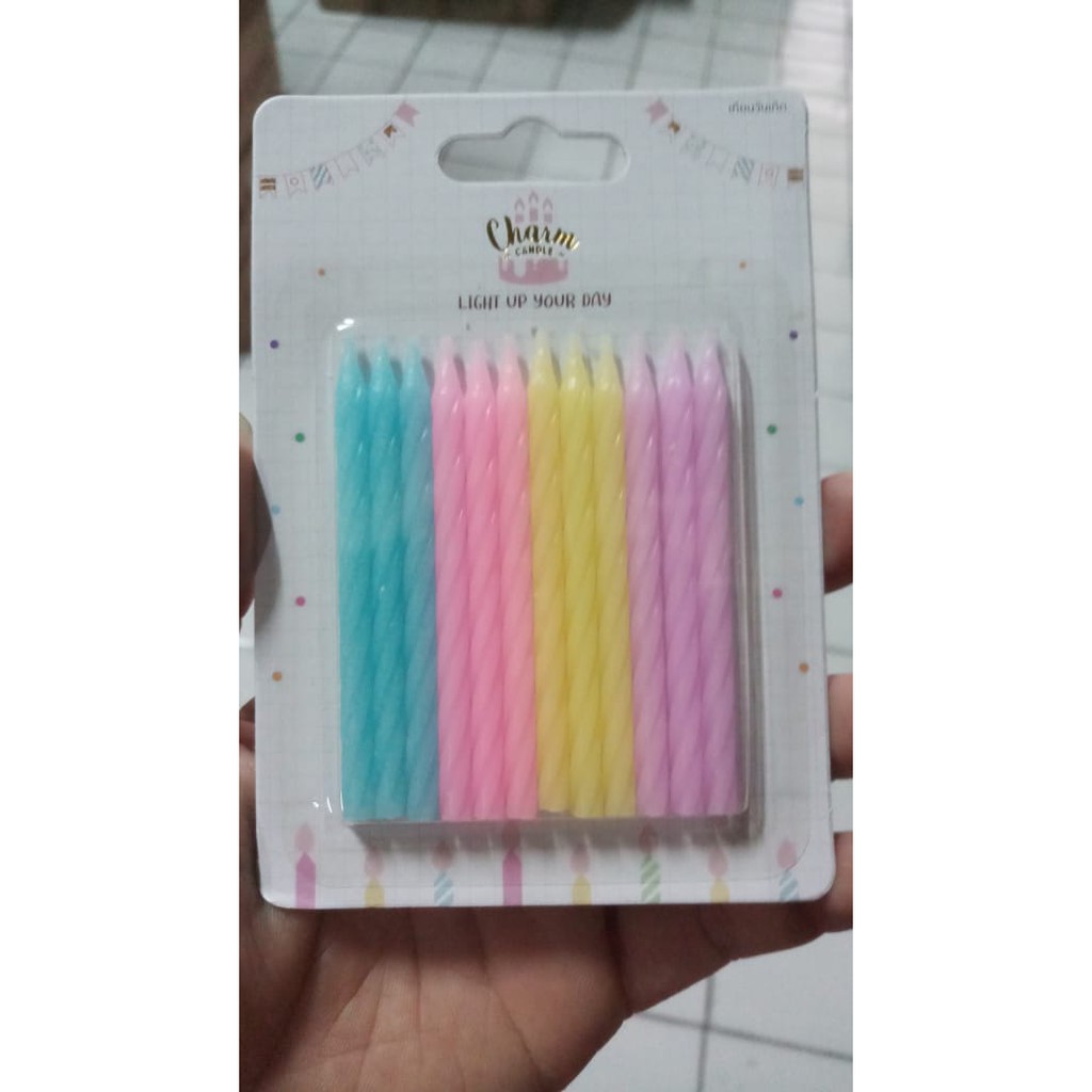 LILIN ULANG TAHUN ULIR ISI 12 PCS