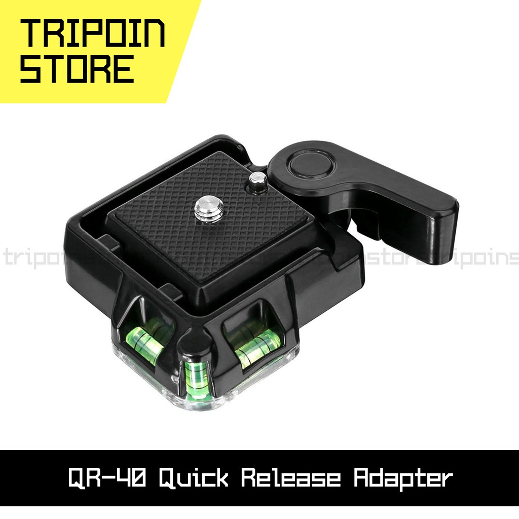 Quick Release Clamp Adapter with Plate for Tripod