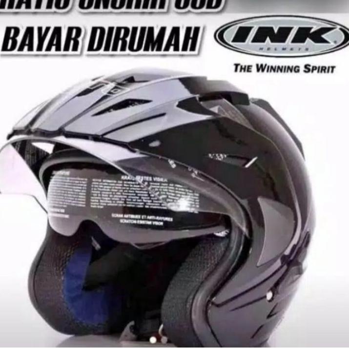 Top Produk.. HELM INK DOUBLE VISOR ( GRADE ORI ) TERLARIS MERK BMT GARANSI TERMURAH BUSA TEBAL BER S
