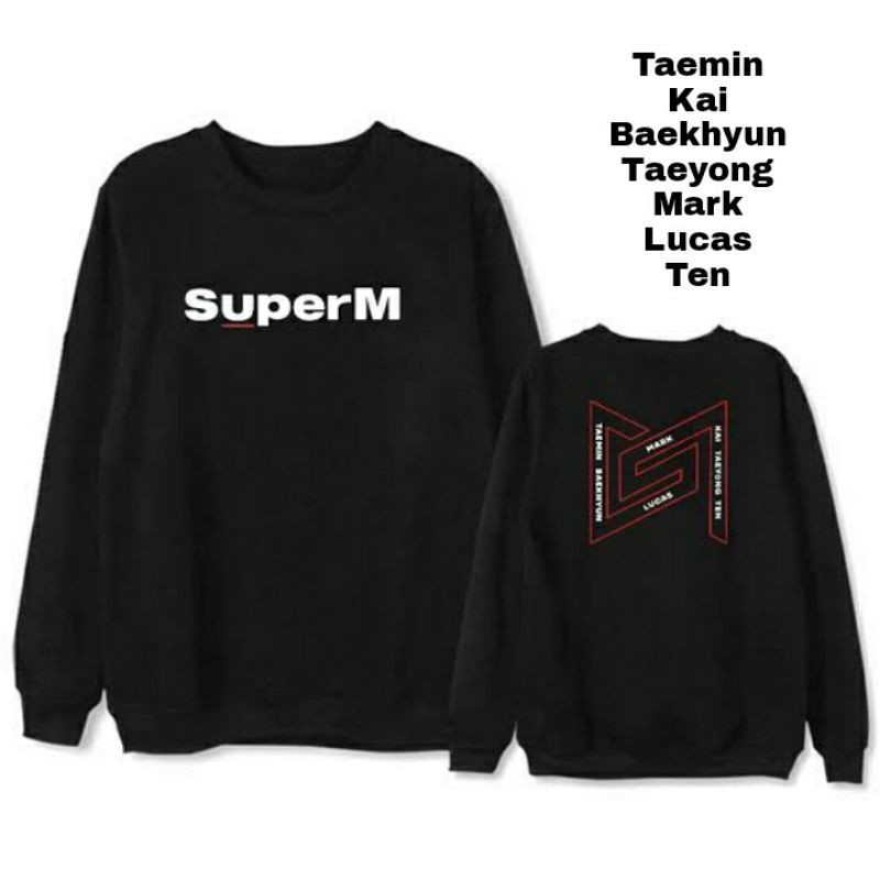 S - XXXXXL(6XL) Sweater Crewneck KPOP SUPERM SM JUMBO BIGSIZE OVERSIZE Taemin Kai Baekhyun Taeyong