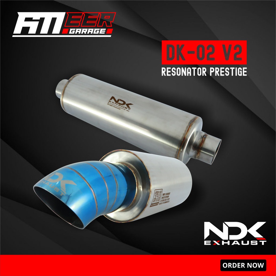 Knalpot Mobil Racing NDK Exhaust DK-02 V2 + Prestige (Staight/Hold)