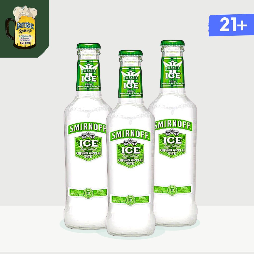 Jual Smirnoff Ice Green Apple Bite 4.5% 275 ml | Shopee Indonesia