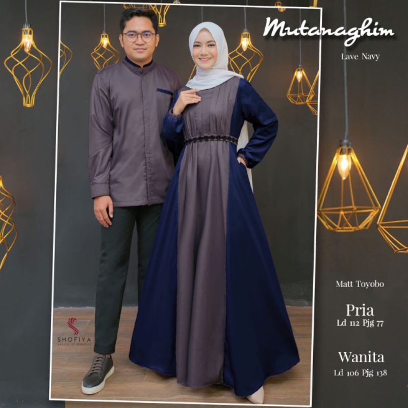 couple muslimah | ORI dan BERLEBEL | BAJU lebaran | suami istri