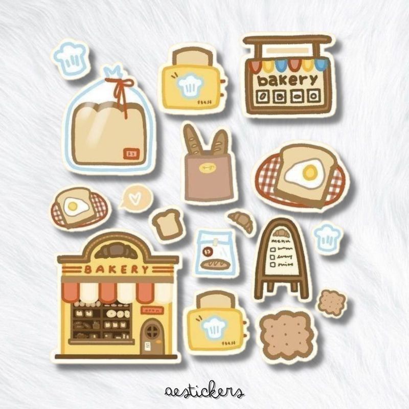 

STICKER BAKERY SERIES BY AESTICKERS