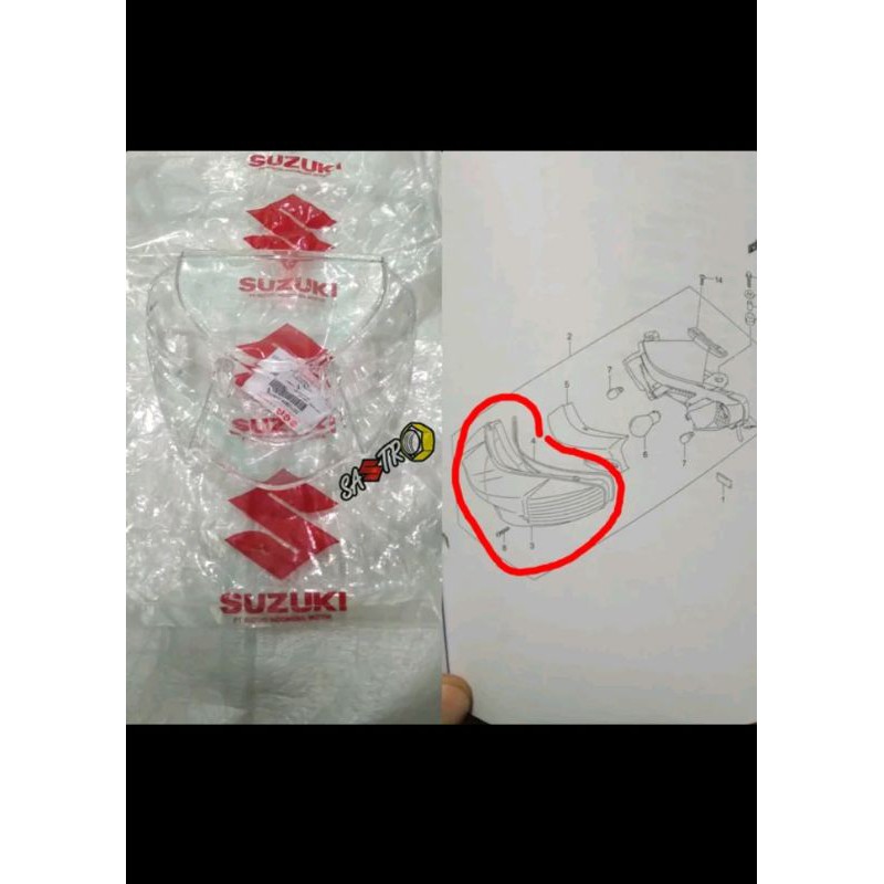 mika lampu belakang stop stoplamp suzuki nex karbu nex injeksi ori sgp