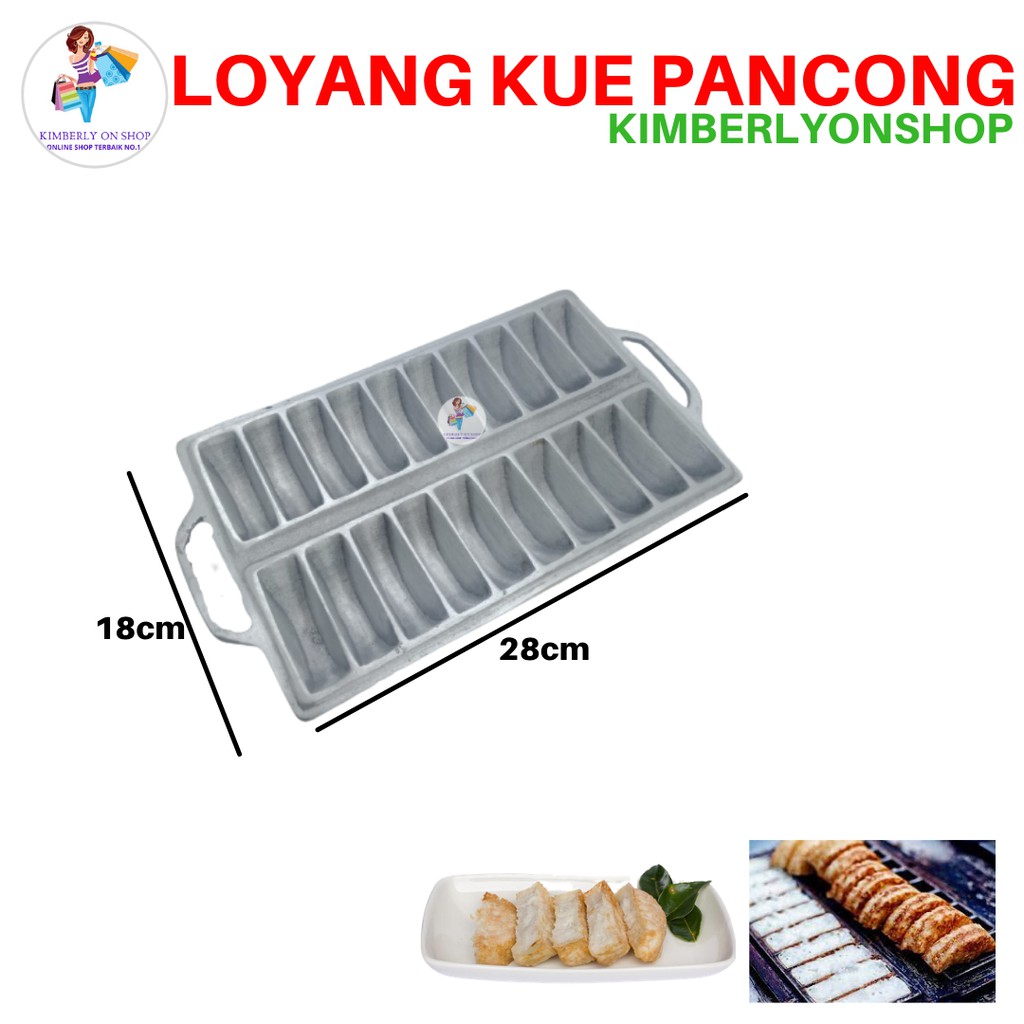 Kimberlyonshop Loyang Cetakan Kue Pancong 20 Lubang