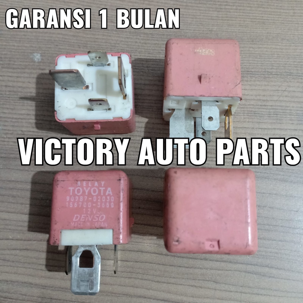 Relay toyota kaki 4 12v 90987-02030 ori copotan