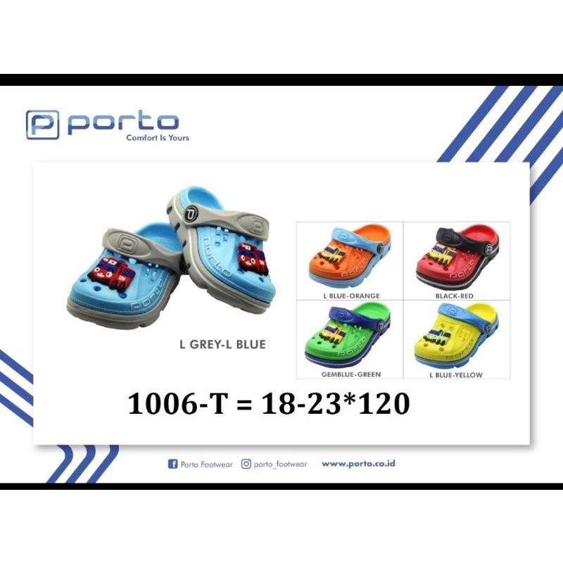 1006-T Sandal Baim Anak Porto Motif Tayo