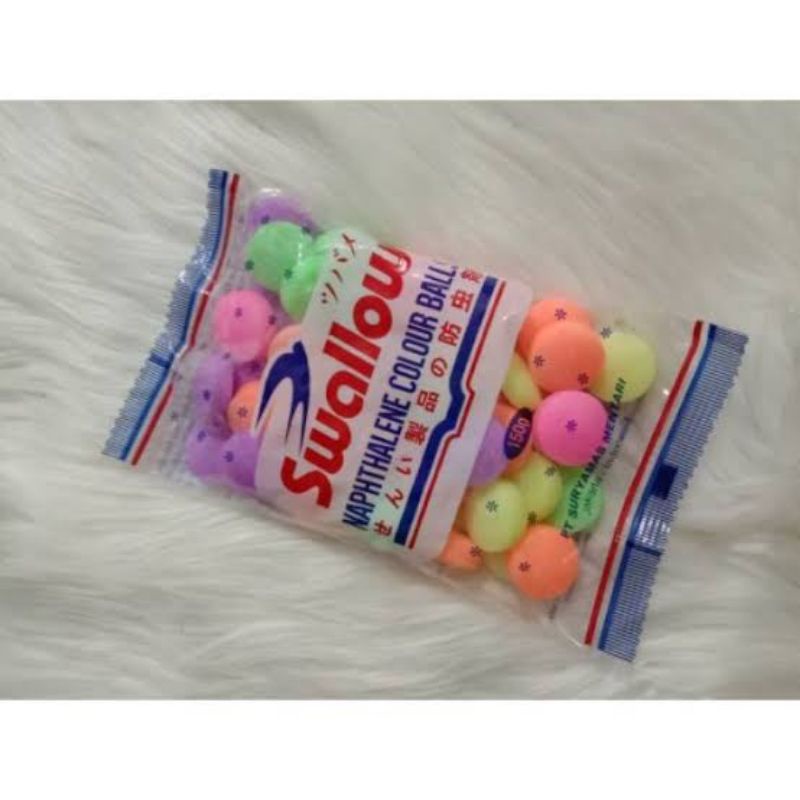 Kamper Swallow Naphtalene Colour Balls/Warna 35g