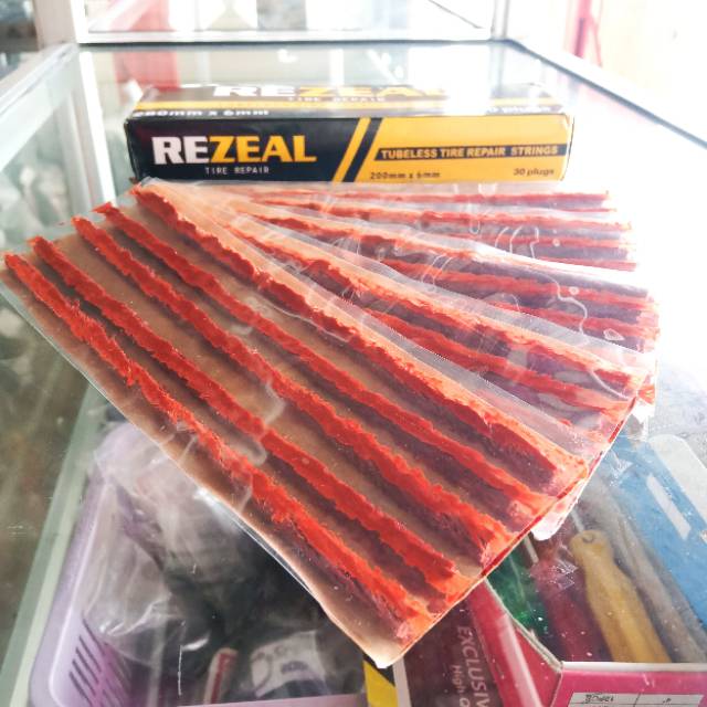 Refill isi ulang tambal ban tubles tubeless . panjang 20cm (harga 1 lembar )