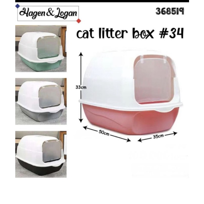 CAT LITTER BOX CLB#34BOX PASIR KUCING - Bak pasir kucing clb34 clb-34