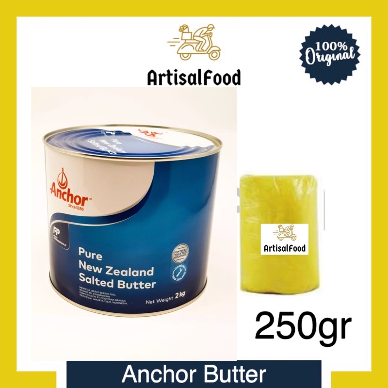 

ANCHOR SALTED butter 250gr dr KALENG