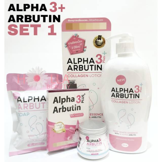 Takarai 4in1 ALPHA ARBUTIN Lotion + Sabun + Kapsul Powder + Scrub I Paket Murah Alpha Arbutin 100% Original BPOM