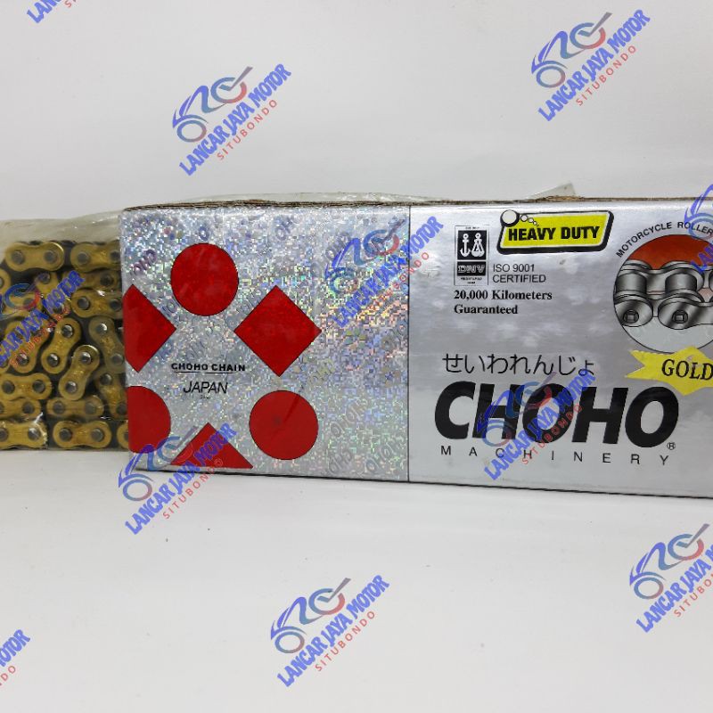 Rantai Emas Kuat Murah Gold Chain Heavy Duty Choho 428H-112
