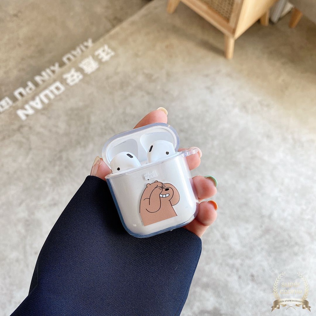 We Bare Bears Apple AirPods Pro Case Airpods Case 1/2 Casing AirPods Earphone Cover Cute Cartoon