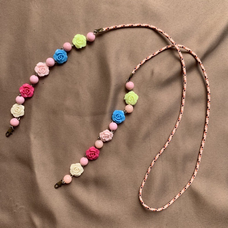 Strapmask Acrylic tali warna / Tali Masker / Kalung Masker