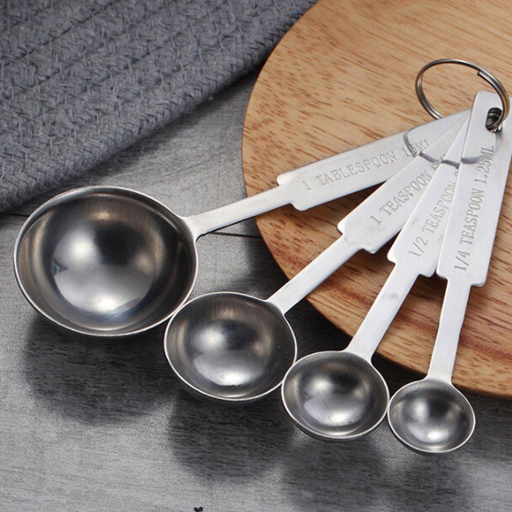 Solighter 4pcs/Set Sendok Takar Alat Baking Peralatan Makan Utensil Set Gadget Dapur Gelas Ukur
