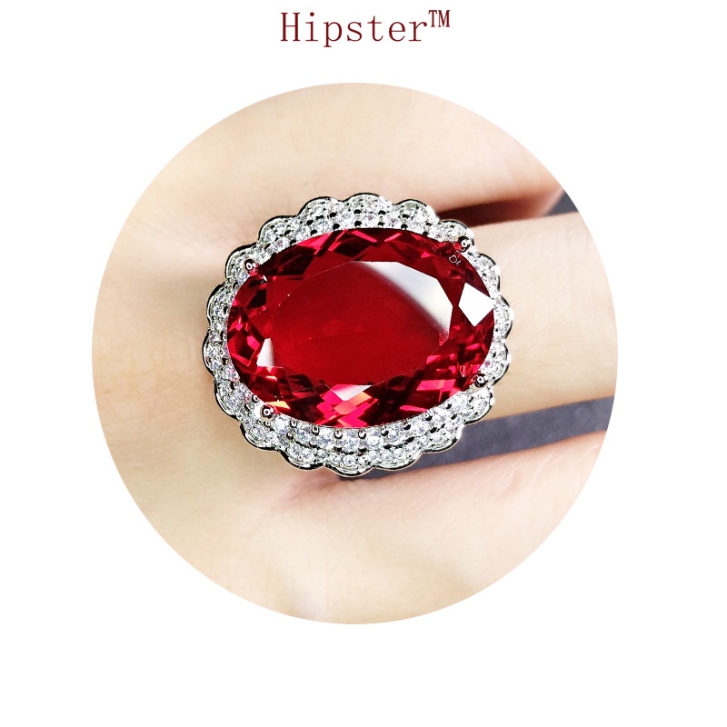 Best Selling Fashion Elegant Graceful Inlaid Ruby Ring