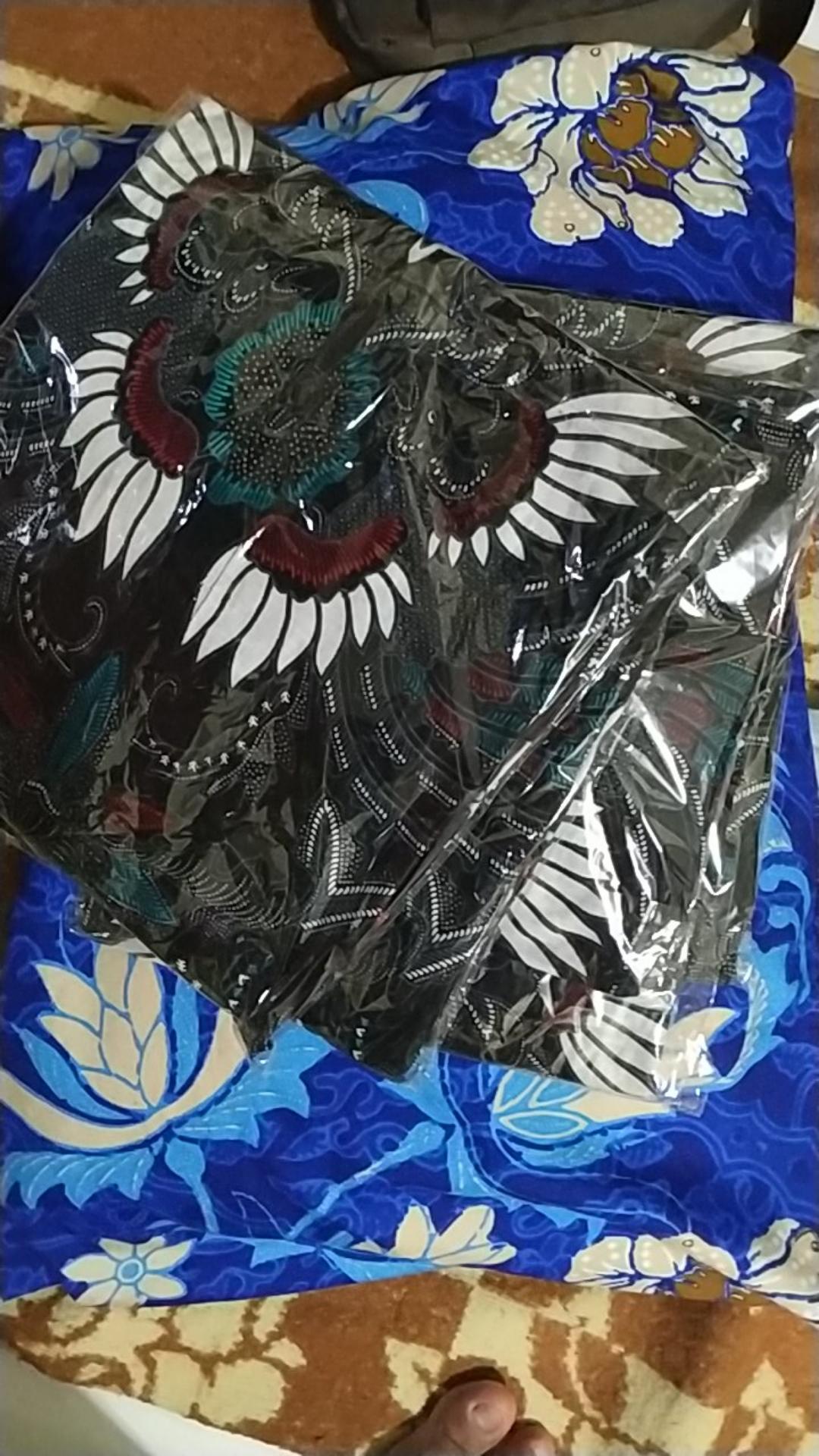 Kemeja Batik Pria Lengan Panjang Size M L Xl Xxl Bswart Batik Hrb026 Kenango Panjang Padi