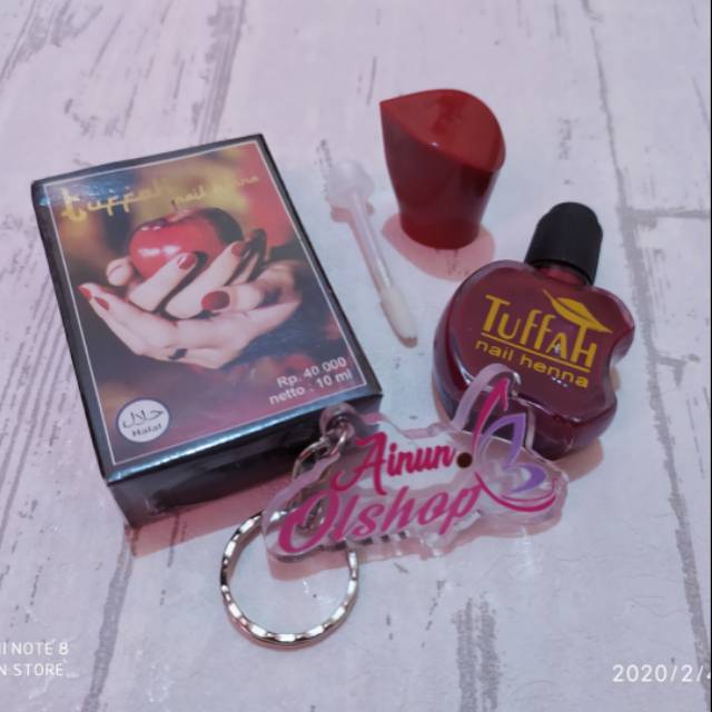 (Grosir) tuffah nail henna original, henna tuffah, henna kuku, hena asli daun henna