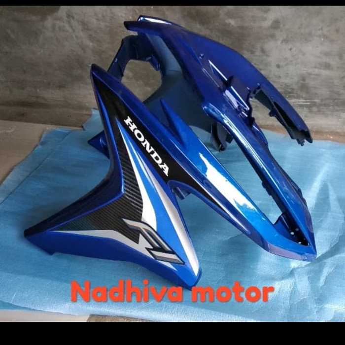 cover body tameng depan vario 125 old 2013 2014 biru