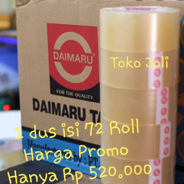 

[KHUSUS GO SEND] Lakban Daimaru 90yard (DUS)