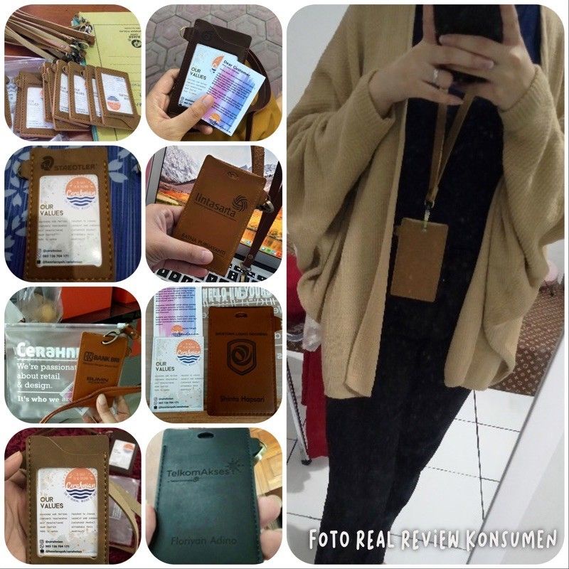 

ID Card Holder 2 Slot Faux Leather Extra slot kartu cadangan (ARCTIC)